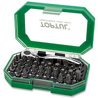 Набір біти + тріскачка TOPTUL 1/4" 35ед. GACW3503 ORG