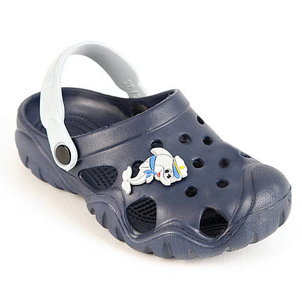 Сабо крокси дитячі 20-30 розмір Синьо-сірі, фото 1