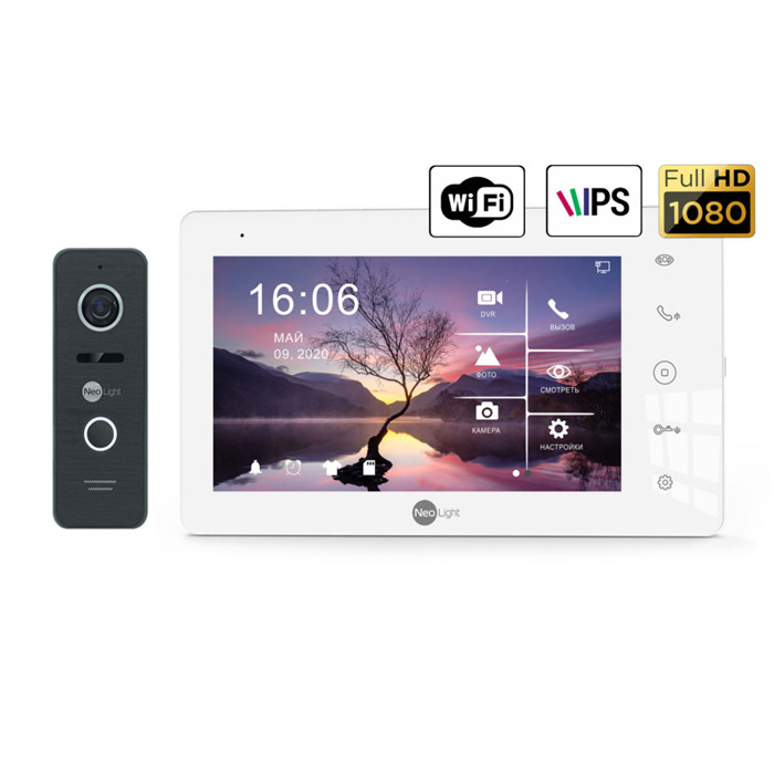 Комплект відеодомофон з викличної панеллю ZETA+ HD WF+ карта пам'яті 32 Гб