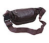 Чоловіча шкіряна сумка на пояс Dovhani D2 коричнева, фото 6