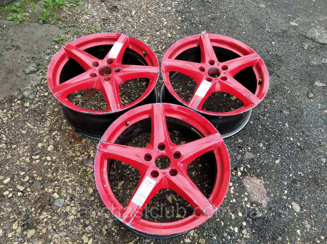 3 шт R18 5x114,3 ET32 червоні (00380)..., фото 1