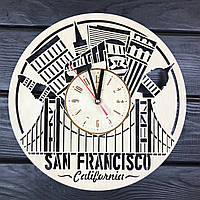 Декоративные настенные часы из дерева «Сан-Франциско»