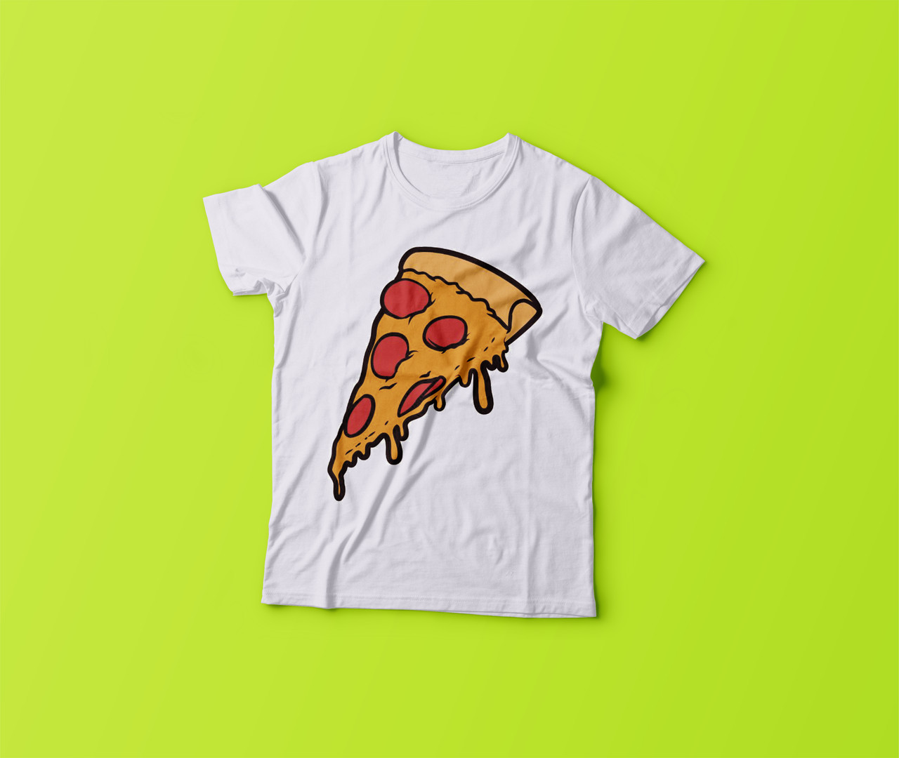 Футболка YOUstyle Pizza 0180 140(12Y) White
