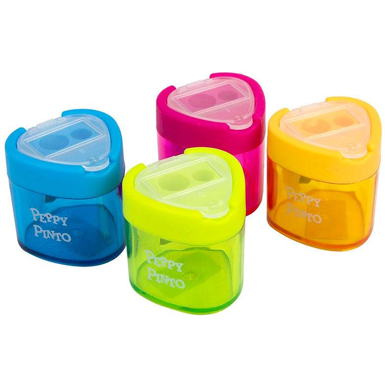 Стругачка Peppy Pinto з контейнером на 2 отвори 8132, фото 1