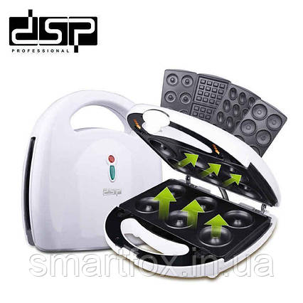 Апарат для приготування 4в1 пончиків і печива DSP KC1131 750Вт, фото 1