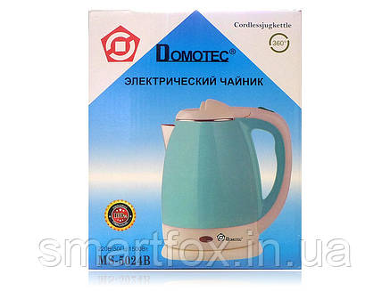 Електрочайник пластиковий Domotec 5023B 2,0 л 1500Вт, фото 2