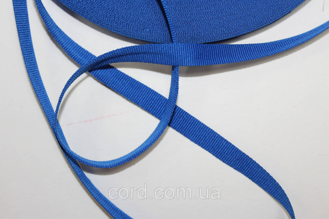 Тесьма Стрічка Репс 10мм волошка бобіна 50м, фото 1