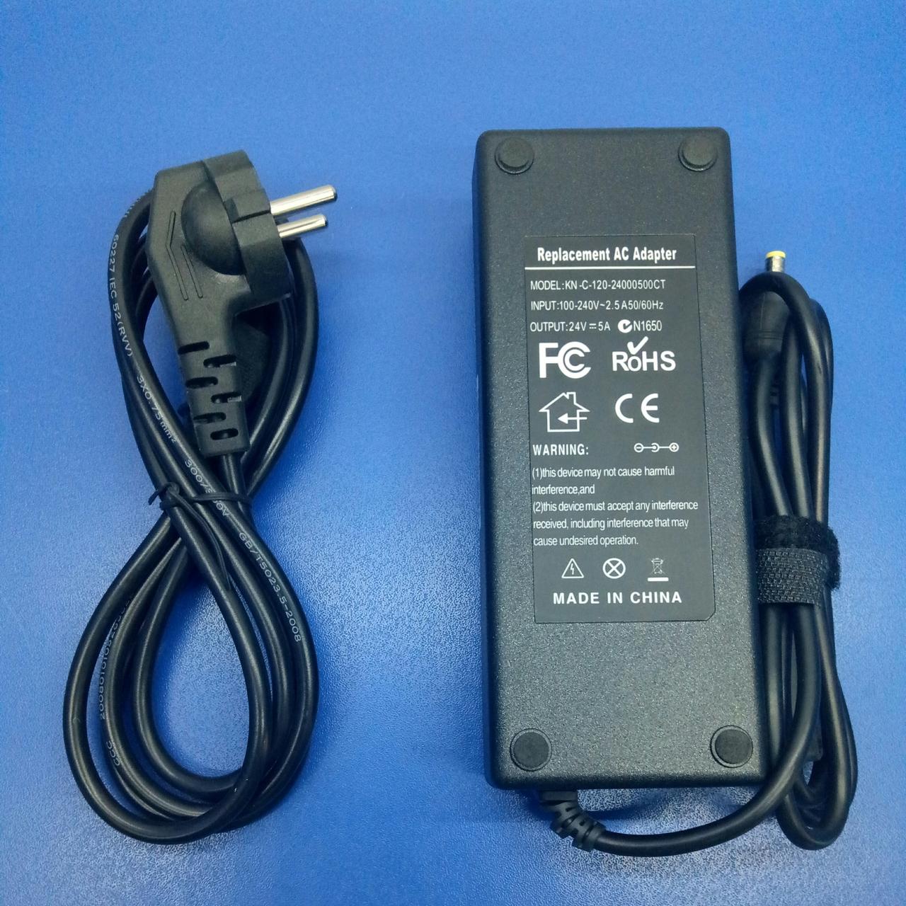 Зарядний пристрій для Apple 24V 5,0 A 5,5*2,5 (Apple) {oo}120W, фото 1