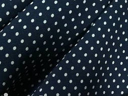 Шифон (Горох) Білий на синьому