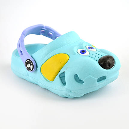 Сабо крокси дитячі 18-24 розмір Бірюзово-блакитний, фото 1