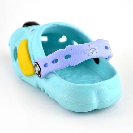 Сабо крокси дитячі 18-24 розмір Бірюзово-блакитний, фото 3