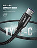Кабель зарядный Ugreen Type-C 5A 40W Huawei Supercharge 1.5М Black Nylon (US279), фото 6