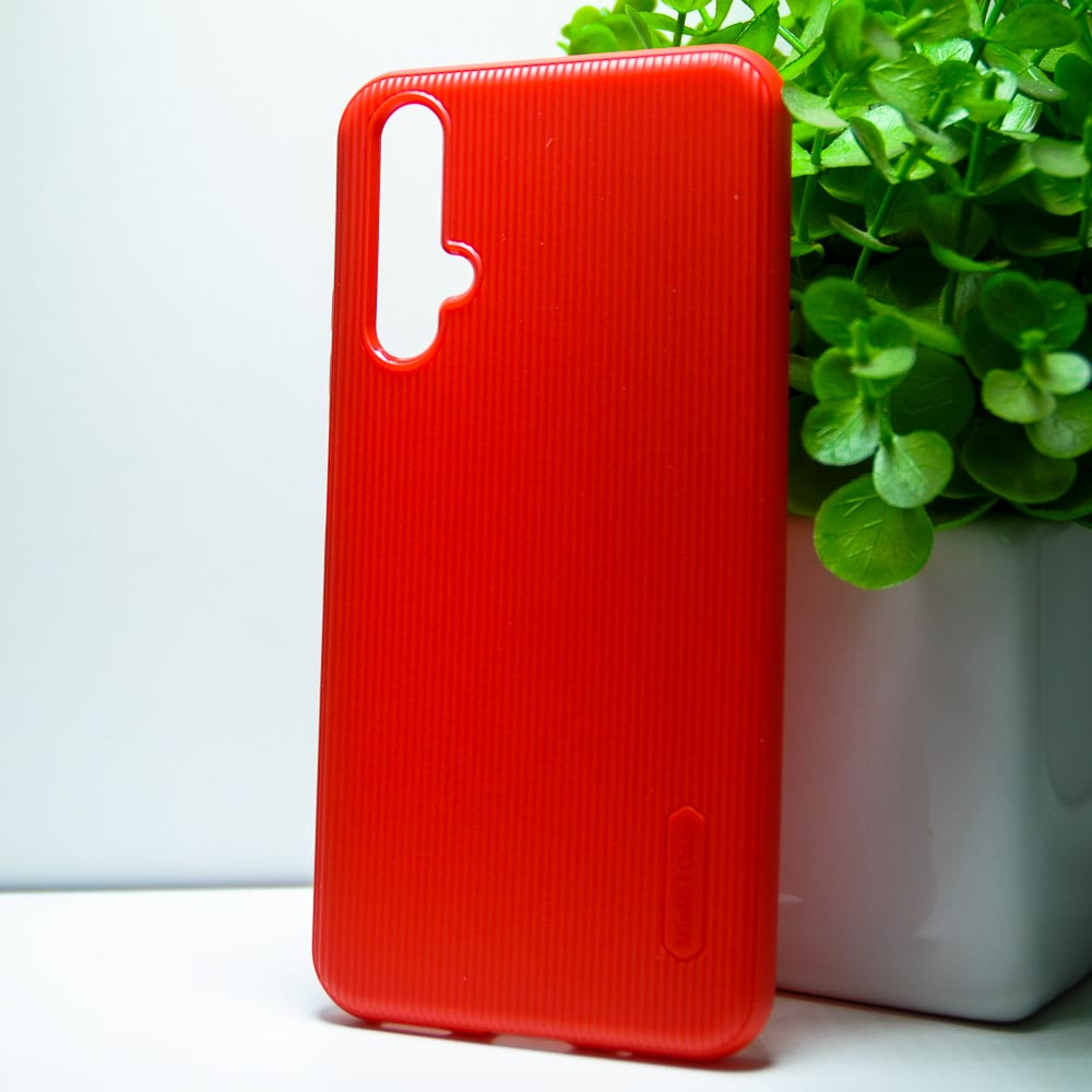 Силиконовый чехол Huawei Nova 5T "Rifle" красный (red)