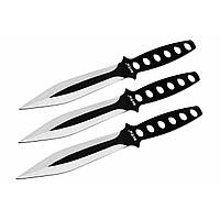 Метальні ножі F030 набір із 3 штук, клинки Black&White