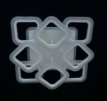 Люстра світлодіодна стельова AS8060/4+4 WH LED 3color dimmer