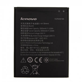 Акумулятор (АКБ батарея) Lenovo BL243, 2900 mAh A5600 A5860 A7000 A7600 K3 Note (K50-T5)