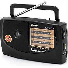Портативний радіоприймач Kipo KB-308AC