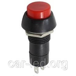 Кнопка PBS-11A (PB-305A) червона з фіксацією ON-OFF (1A 250VAC) Daier