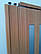 Двері міжкімнатні гармошка засклена, вишня 501, дзеркальне покриття, 860х2030х12мм, фото 3