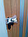 Двері міжкімнатні гармошка засклена, вишня 501, дзеркальне покриття, 860х2030х12мм, фото 6