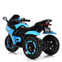 Електромотоцикл дитячий синій BMW Bambi M 3683L-4 до 40 кг, фото 4