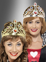 Карнавальна корона королеви в золоті або серебрі