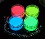 900 грамів світний порошок Люмінофор ТАТ 33 — 9 кольорів по 100 грамів, фото 8