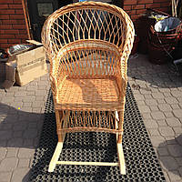 Крісло гойдалка з лози плетені меблі "Оригінал" для дому, дачі