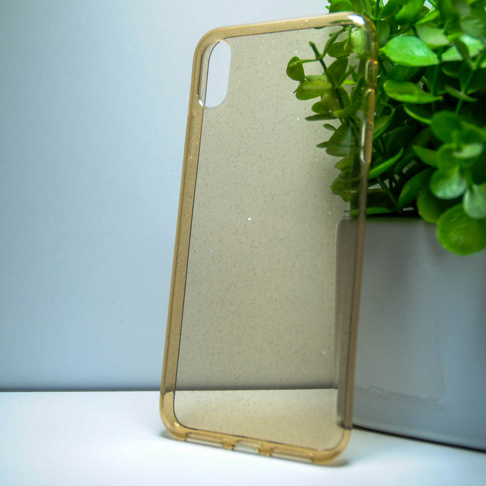 Силіконовий чохол Iphone Xs Max "Блискітки" Золотий (gold), фото 1