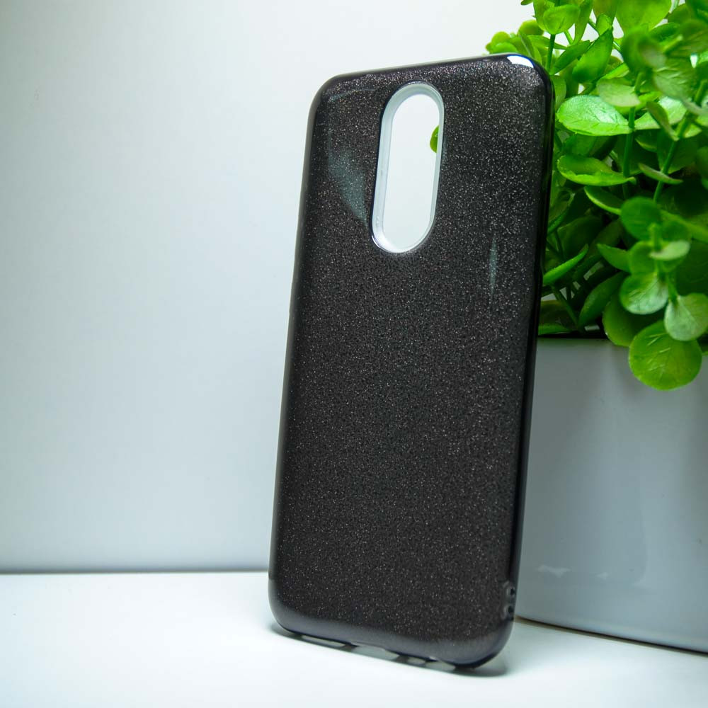 Силіконовий чохол Xiaomi Redmi 8 "Блискітки" Чорний (black)