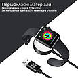 Бездротовий зарядний пристрій Promate AuraCord-A для Apple Watch з MFI USB-A 1 м Black (auracord-a.black), фото 5