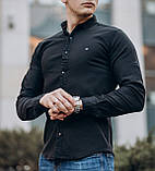 Сорочка чоловіча котон чорний Київ, фото 5