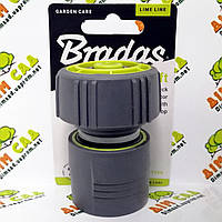 Bradas Конектор для поливального шланга з аквастопом 3/4 Soft Lime Line