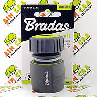 Bradas Коннектор для поливочного шланга с аквастопом 1/2 Soft Lime Line Soft