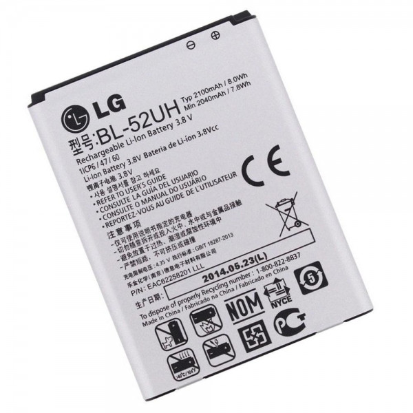 Акумулятор (АКБ батарея) LG BL-52UH (D280 D285 D320 D321 D325 D329 H420 H422 H440 MS323 LS620), 2100 mAh, фото 1