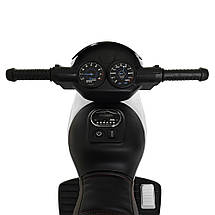 Дитячий електромотоцикл Поліція 2 мотори до 30 кг Bambi M 4228EBL-1 білий, фото 3