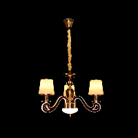 Современная классическая люстра на 3 лампочки СветМира с LED подсветкой рожков LS-9442/3