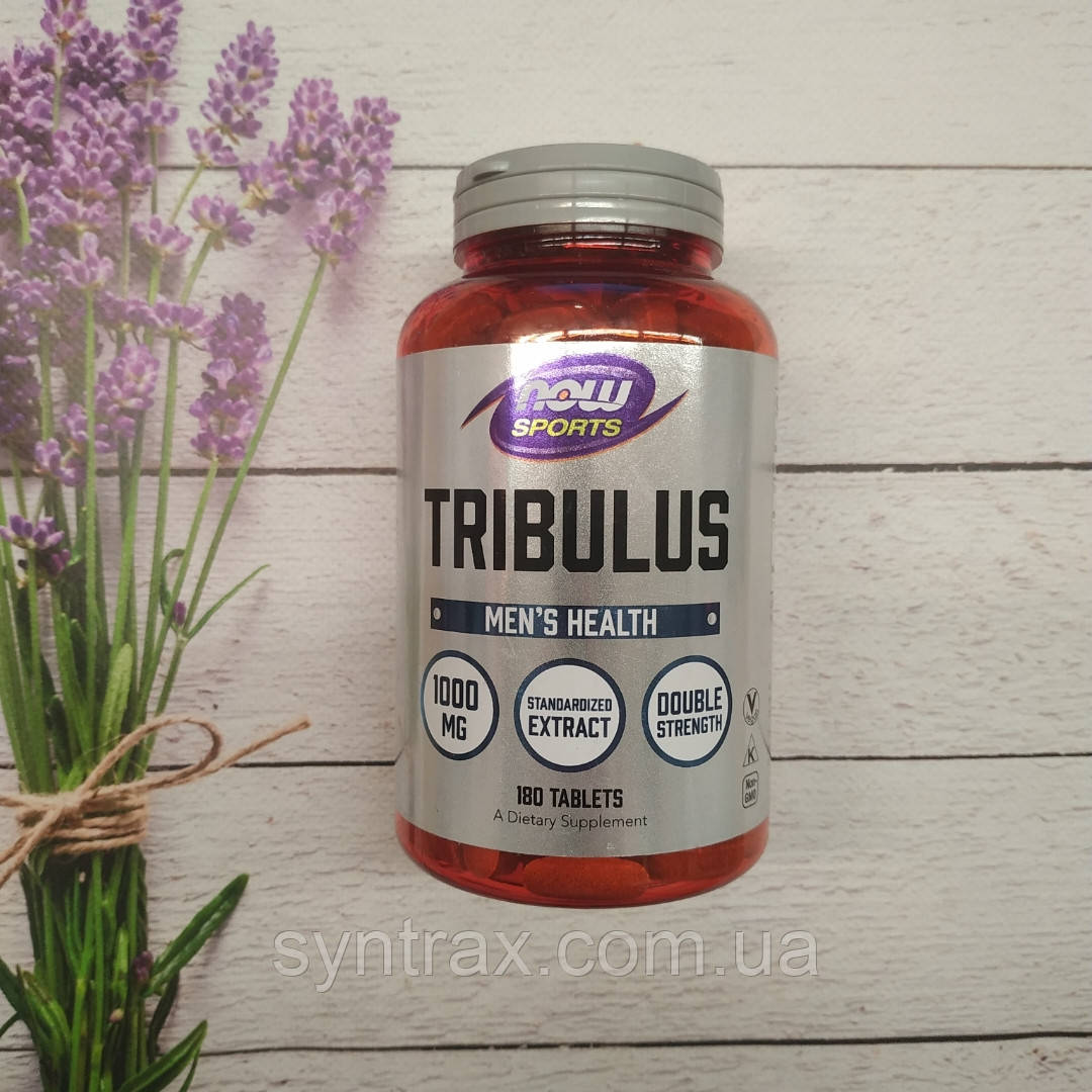 Now Foods Tribulus 180 tab 1000 mg, Now Sports трибулус Нау 180 таб 1000 мг