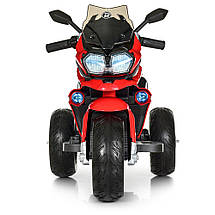 Дитячий електромотоцикл триколісний Bambi M 4117EL-6 червоний, фото 3