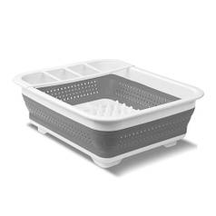 Сушарка для посуду Collapsible Drying 00085 White/Grey