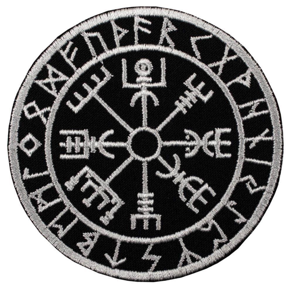 Нашивка VEGVISIR рунічний компас футарк