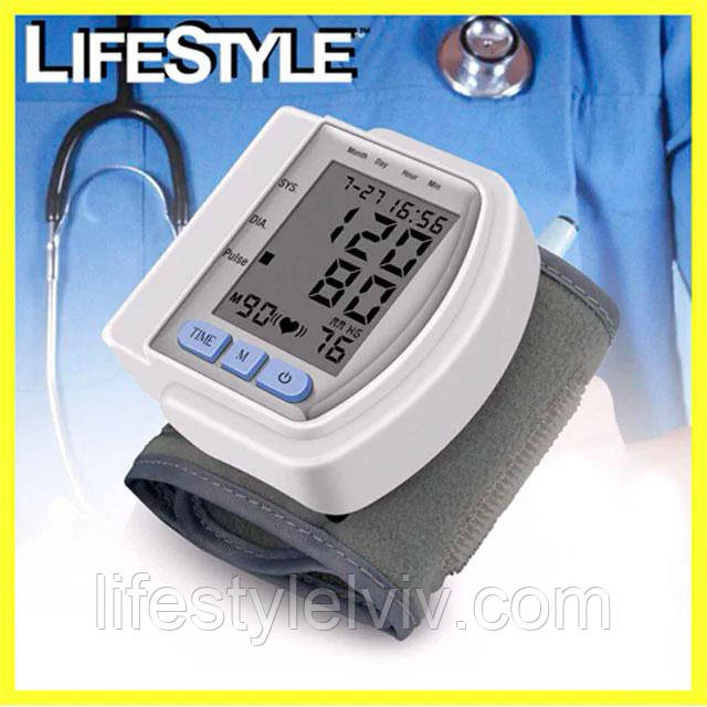 Цифровий тонометр Automatic Blood Pressure CK-102S / Автоматичний тонометр на зап'ястя