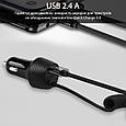 Автомобільний зарядний пристрій Promate Voltrip-Duo 17Вт 2 USB + Multi-Connector Black (Уцінка) (ch_voltrip-uni.black), фото 3