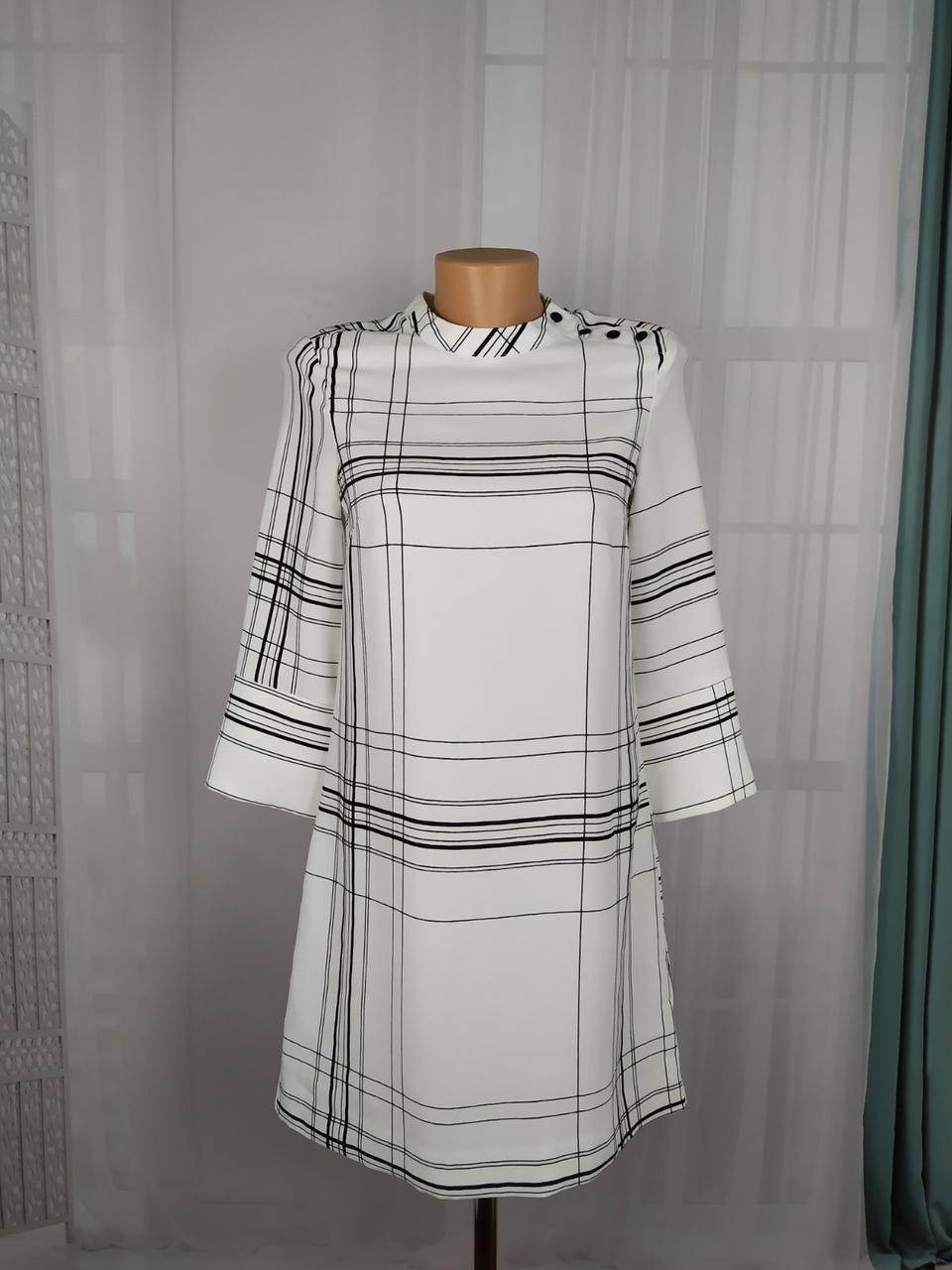 Плаття жіноче H&M XS 40/42 біле в чорні смужки (2233)