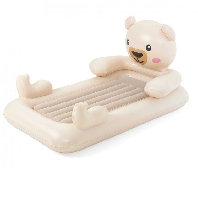 Дитяча надувна велюр-ліжко Bestway Ведмедик Teddy 67712