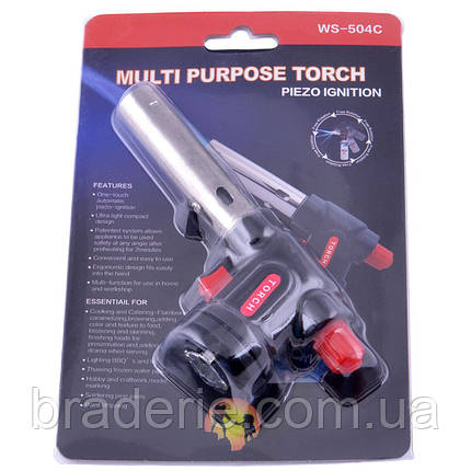 Пальник для газового балона WS-504C, фото 1