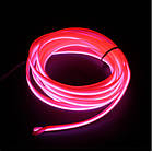 Рожевий Холодний неон, Неонова стрічка, довжина 1,2,3,4 м. Декоративне підсвічування інтер'єру. 5В і 12В