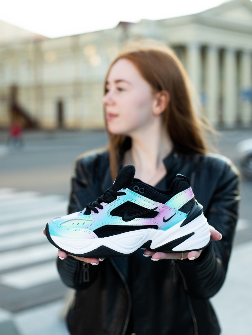 Купить Женские кроссовки Nike techno m2k Black/Lazer, цена 4067 грн ...