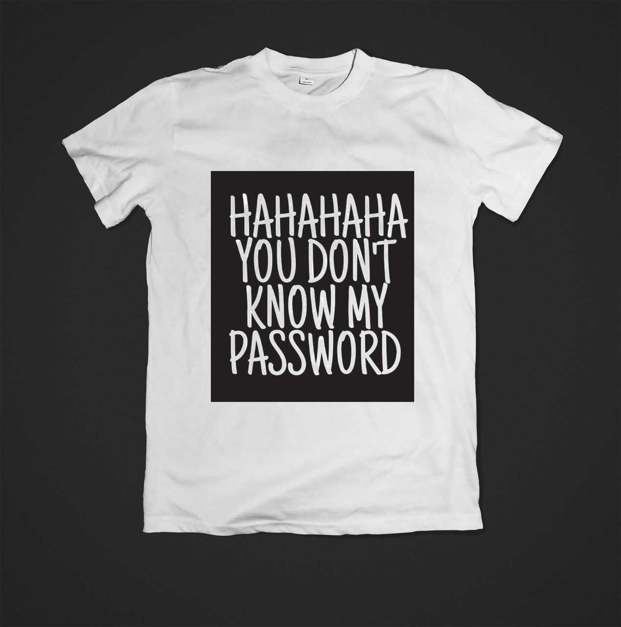 Футболка YOUstyle HaHaHa 0255 S White