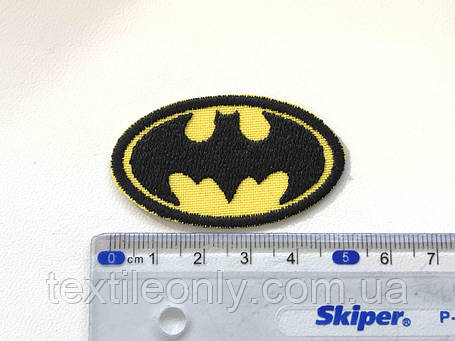 Нашивка Batman Бетмен xs 50х30 мм, фото 2
